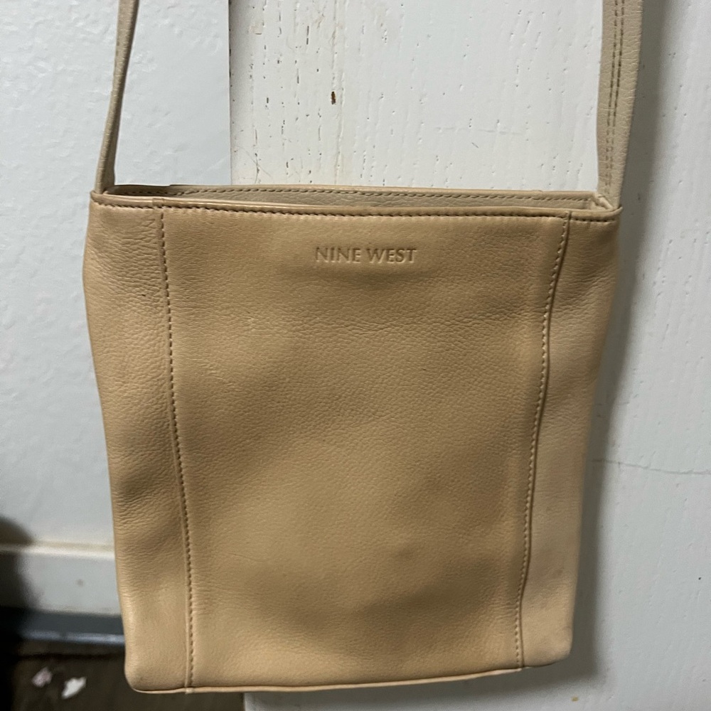 Nine West Tan Leather Handbag